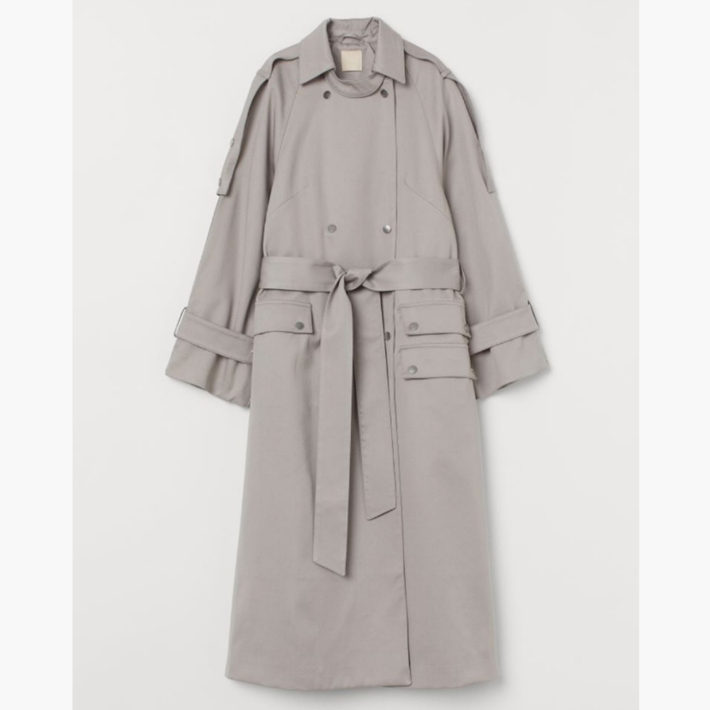 OVERSIZED LYOCELL TRENCHCOAT